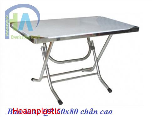 Bàn INOX QP 50 x 80 cm chân cao