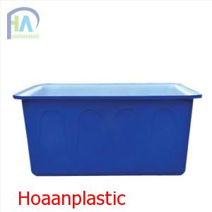Thùng nhựa chữ nhật dung tích lớn (Thùng nhựa nuôi cá) 500 lít 